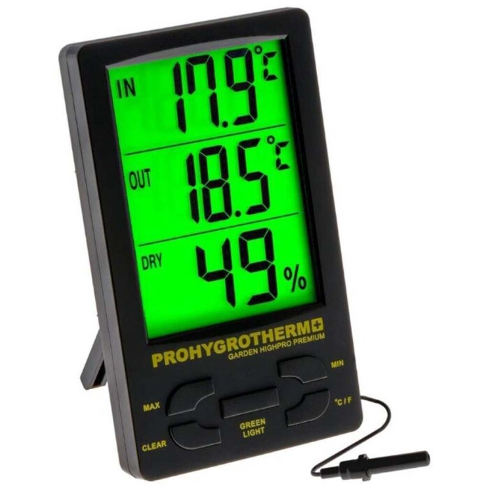 Garden Highpro Thermo- & Hygrometer digital Pro - Harzplant der Grows ...