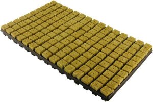 Steinwollw&uuml;rfel im Tray 2,5x2,5cm 150 St&uuml;ck
